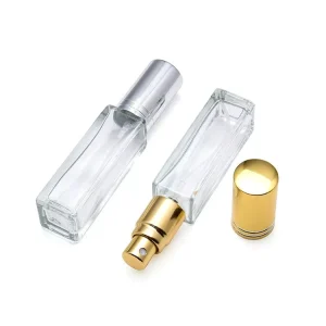 “Clear Glass Spray Bottles with New Design & Screen Printed Surface 30ml 50ml 100ml Capacity Pump Sprayer Sealing Type”