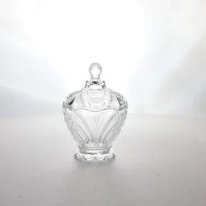 Clear Glass Storage Jar with Lid, 430ml, for Spices