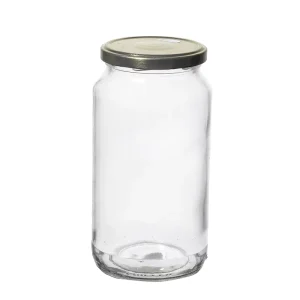 Clear Glass Storage Jars with Lids 500ml 940ml