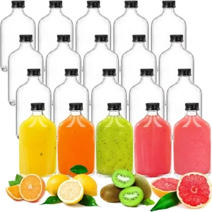 Clear Glass Wine Bottles with Lids, 50ml 100ml 200ml 250ml 350ml 500ml