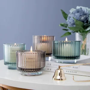 Clear Matte Empty Glass Candle Jars