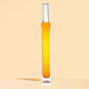 Clear Mini Glass Liquor Bottle for Tequila, Gin, or Whisky 50ml