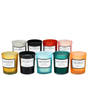 Clear Modern Stemless Wine Glass Candle Jar with Lid for Wedding Decoration