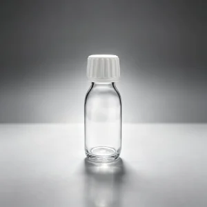 Clear Narrow Mouth Thickened Glass Syrup Bottles Pharmaceutical Grade Oral Liquid Enzyme Antibiotic Medical Reagent Vials
