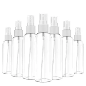 Clear PET Plastic 10ml 30ml 50ml 60ml 80ml 100ml 200ml Pocket Spray Bottles for Breath Freshener, Perfume, Alcohol and Hand Sanitizer