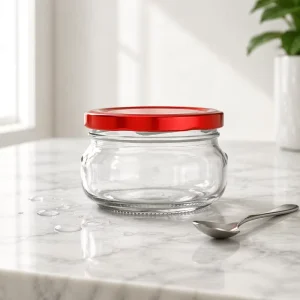 Clear Reusable Food-Grade Glass Storage Jars, 80ml 100ml 150ml 200ml