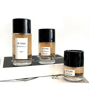 Clear Round 30ml 50ml 100ml OEM Label Ury Spray Glass Perfume Bottle for Unisex Fragrance