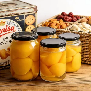Clear Round Glass Canning Jars 480ml 500ml 750ml 770ml with Lids for Kitchen Pickles and Food Storage Factory Direct Supply