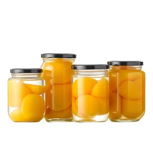 Clear Round Wide Mouth 480ml 500ml 750ml 770ml Glass Jar Canning Jars for Honey Jam Pickle Sauce With Metal Lid