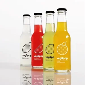 Clear Soda Glass Beverage Bottle 200ml 250ml 330ml 500ml for Juice and Beer with Crown Cap