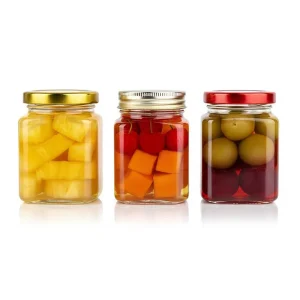 Clear Square Glass Storage Canister Jar With Lid, 45ml 100ml 180ml 280ml 380ml