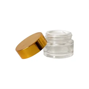 Clear and Amber Glass Cosmetic Jars 15g 30g 50g 100g