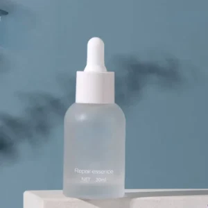 Clear and Frosted White Glass Dropper Bottle, 30ml, for Essential Oil and Skincare Products