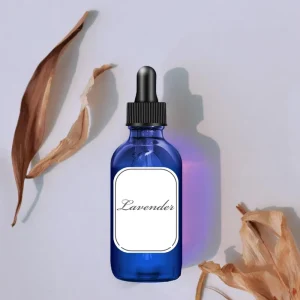 Cobalt Blue Boston Round Glass Dropper Bottles, 60ml or 2oz, for Aromatherapy or Skincare