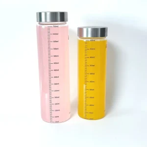 Coffee, Milk, and Kombucha Glass Bottle 700 ml, Dishwasher-Safe Airtight Juice Bottle with Sealing Cap
