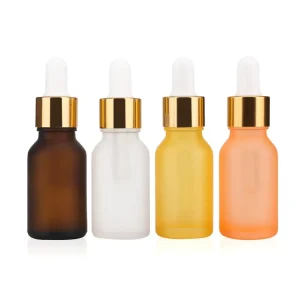 Color Frosted Dropper Bottle Glass Bottles Dropper Round Glass Dropper Bottle