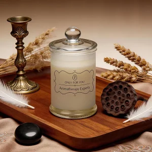 Color Glass Jar Handmade Soy Wax Aromatherapy Scented Candle