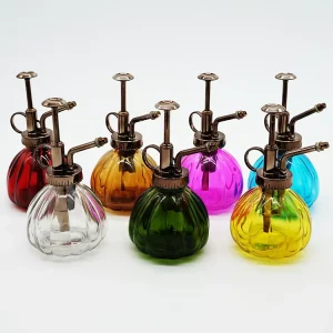 Colored Glass Plant Spray Bottle, 250ml, with Spray Pump Head