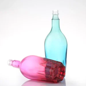 Colorful Empty Glass Wine Bottle 700ml