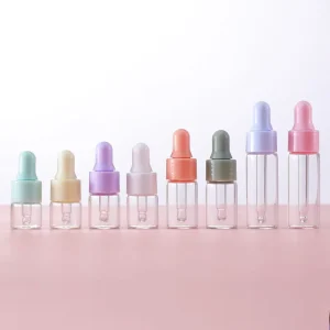 Colorful Glass 1ml 2ml 3ml 5ml Sub bottling Cosmetics Sample Tester Small Oil Bottle