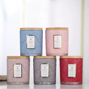 Colorful Glass Candle Jars for Scent Candles