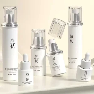 Colorful Glass Skincare Cosmetic Containers 120ml 100ml 50ml 30ml 20ml 15ml 50g 30g