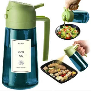 Commercial Kitchen High-frequency 470ml Quick Refill Glass Oil Sprayer Bottle