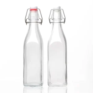 Competitive Price in Stock Swing Top Glass Juice Bottles with Lids 250ml 1L