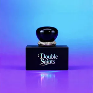 Cosmetic Empty Packaging Perfume Bottle Black Matte Black Matte Perfume Bottle Flat Square Black 50ml Perfume Bottle