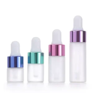 Cosmetic Glass Dropper Bottle for Essential Oil and Serum, 1ml 2ml 3ml 5ml