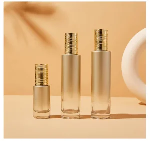 Cosmetic Packaging Jars Glass glass Airless Pump Container Set With Lid Eco Friendly Sustainable Supplier