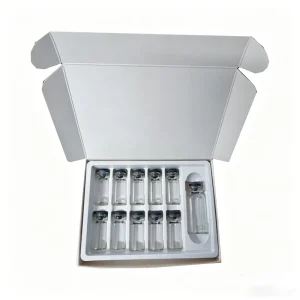 Cosmetic Peptide Packaging Box Custom Blister Tray Insert Label Box Gift Paper Box