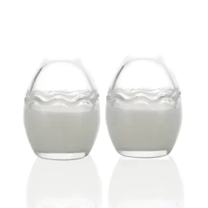 Creative Egg Shape 80ml Yogurt Jar Pudding Glass Jar Candy Dessert Jar Glass Bottle Home Practical Glass Bottle