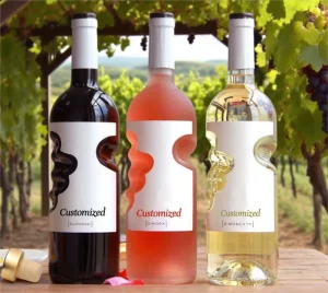 Creative Glass Wine Bottle with Five finger Grip Design Thickened Glass Elegant Appearance Large Capacity Wine Bottle