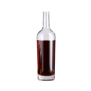 Creative Red Wine Liquor Cylindrical Glass Bottles (Model A655) Shandong Transparent Household Containers