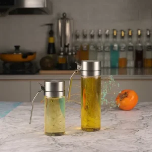Crystal Clear High-Transparency Glass Oil Bottle for Olive Oil Packaging