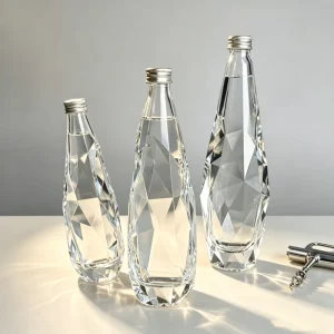 Crystal Glass Liquor and Wine Bottle for Vodka, Gin and Beverage, Custom Logo