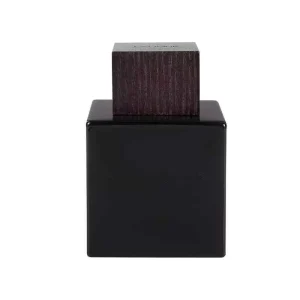 Cube 30ml 50ml 100ml Glass Perfume Spray Bottle with Wooden Lid and Sprayer