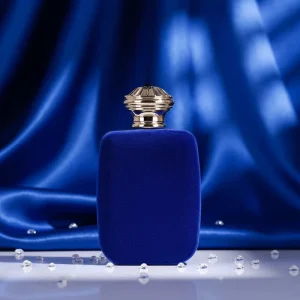 Custom 100ml Square Matte Glass Perfume Spray Bottle with Gold Cap, Refillable