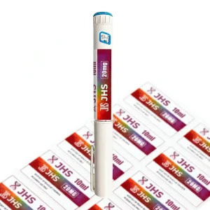Custom 10ml 15ml 2ml Vinyl Vial Peptide Labels Waterproof Cosmetics Vial Labels Peptide Packaging Labels for Injection Pen Label