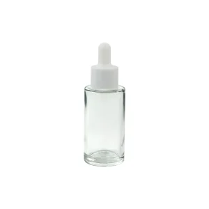 Custom 15ml 20ml 30ml 40ml 50ml 60ml 80ml 100ml Clear Glass Essential Oil Dropper Bottle