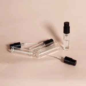 Custom 2ml 3ml 5ml 8ml 10ml Plastic Glass Spray Black Empty Perfume Tester Bottle