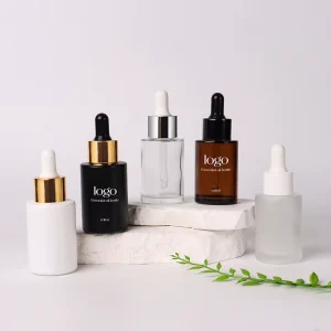 Custom 30ml 50ml 100ml 120ml 1oz 2oz 4oz Frosted Glass Essential Oil and Serum Dropper Bottles