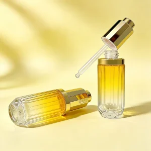 Custom 30ml Empty Cosmetic Serum and Essential Oil Glass Dropper Bottle with Pipette