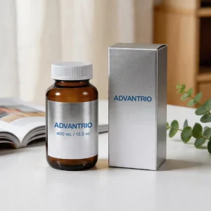 Custom 400ml 13.5oz Amber Glass Pill Bottle Empty with Labels Wide Mouth Pharmaceutical Container