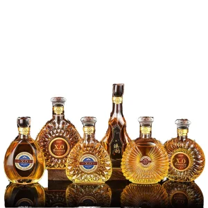 Custom 500ml 750ml Liquor Wine Whisky Vodka Brandy Tequila Glass Bottle with Cork Lid