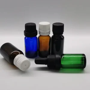 Custom 5ml 10ml 15ml 20ml Glass Serum Dropper Bottles with Pipette for Skincare and Essential Oil