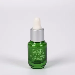 Custom 5ml Thick Bottom Customized Color Flint Glass Eco friendly Recyclable Cylindrical Cosmetic Plastic Dropper Bottle for