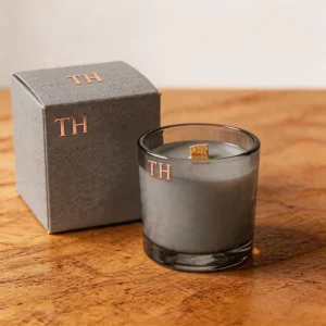 Custom 8 oz and 10 oz Thick-Bottom Glass Candle Jars with Lids