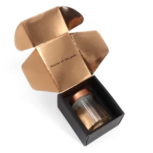 Custom 8oz Mason Jar Corrugated Paper Shipping Packaging Box With UV Printing